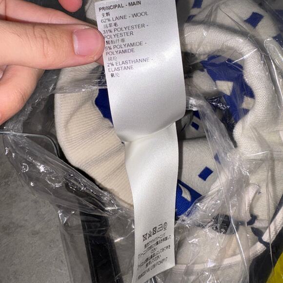 LOUIS VUITTON Casual Shorts Blue Blue and white wool oversize Bermudas SZ XS - Picture 8 of 11